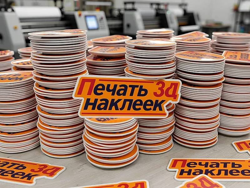 Печать 3д наклеек недорого