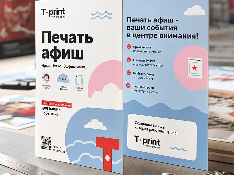 Печать афиш на заказ