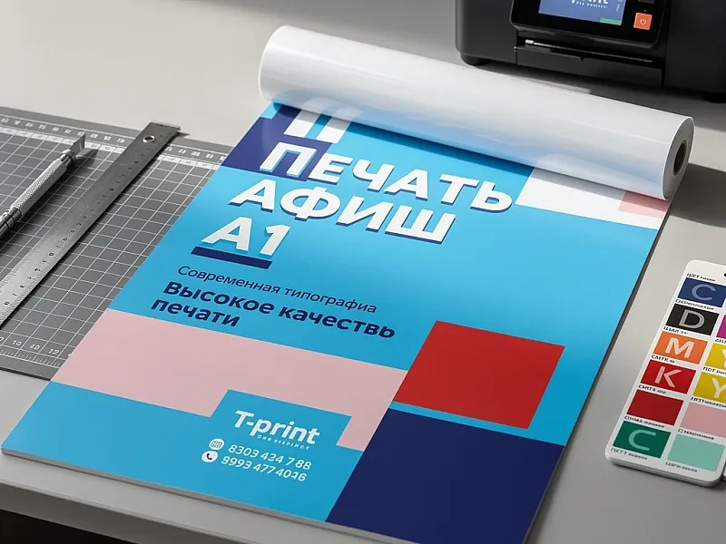 Печать афиш А1 недорого