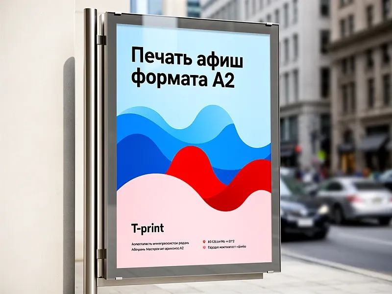 Печать афиш формата А2 на заказ