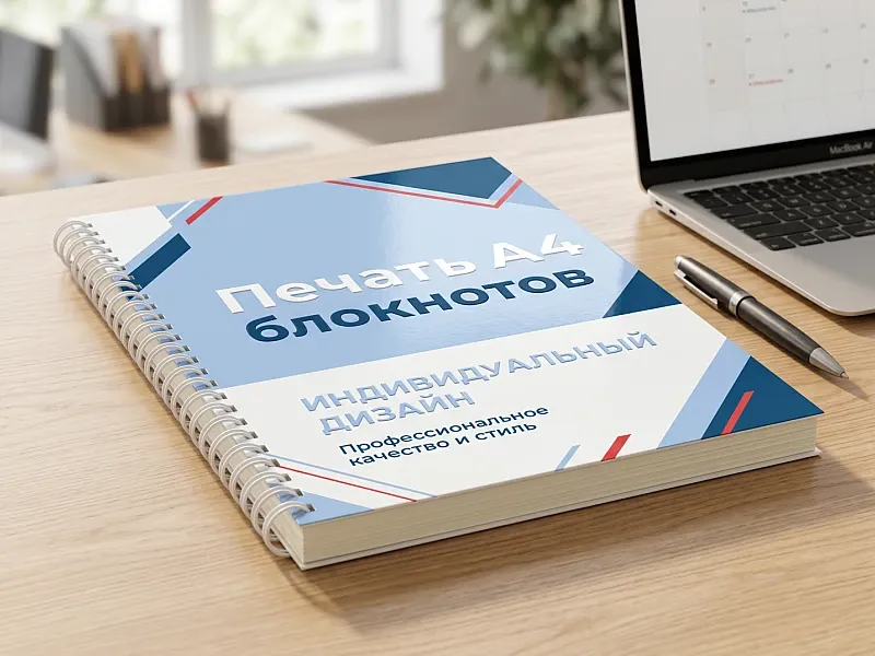 заказать Печать блокнотов А4