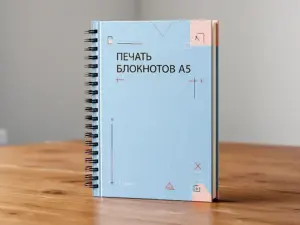 Печать блокнотов А5 в Москве