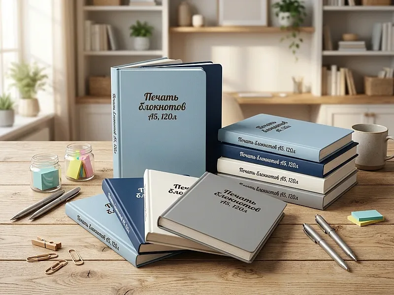Печать блокнотов А5, 120л недорого