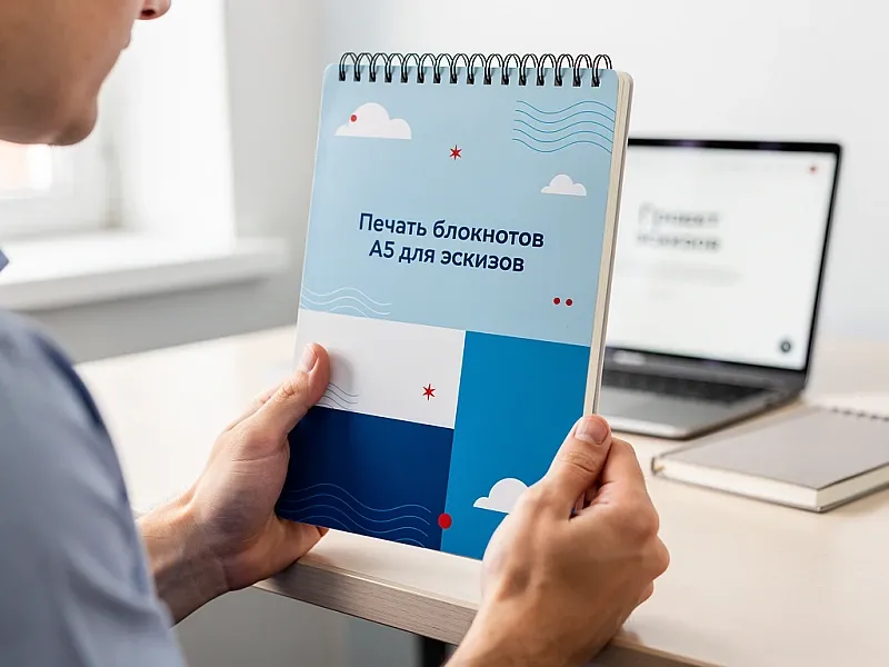Печать блокнотов А5 для эскизов недорого