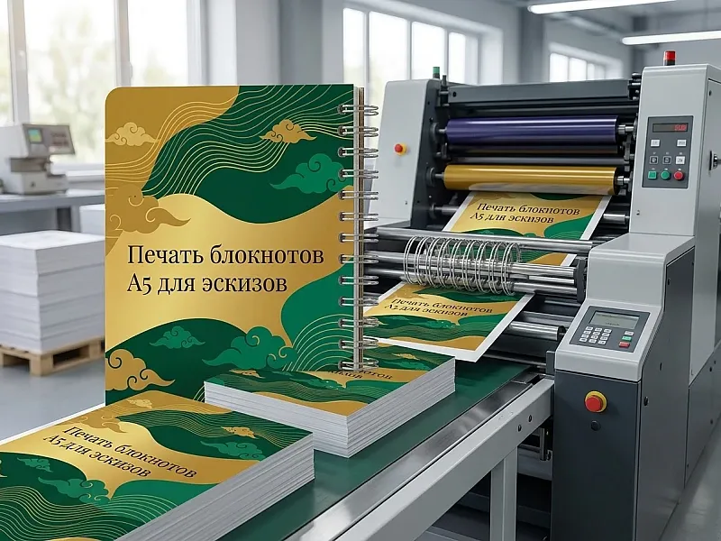 Печать блокнотов А5 для эскизов на заказ