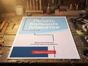 Печать больших плакатов в Москве