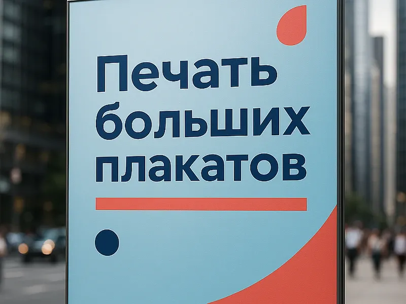Печать больших плакатов дешево