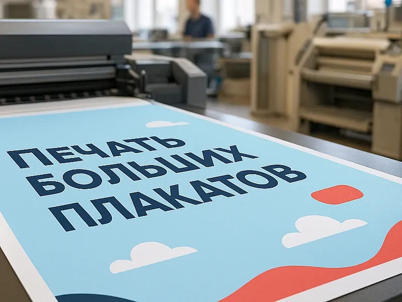 Печать больших плакатов на заказ