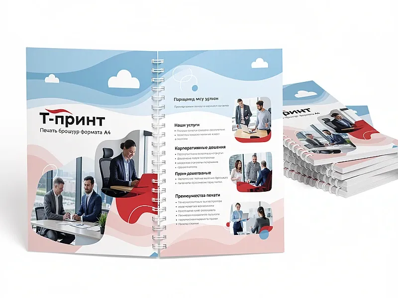 Печать брошюр формата А4 недорого