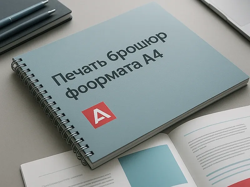 Печать брошюр формата А4 дешево