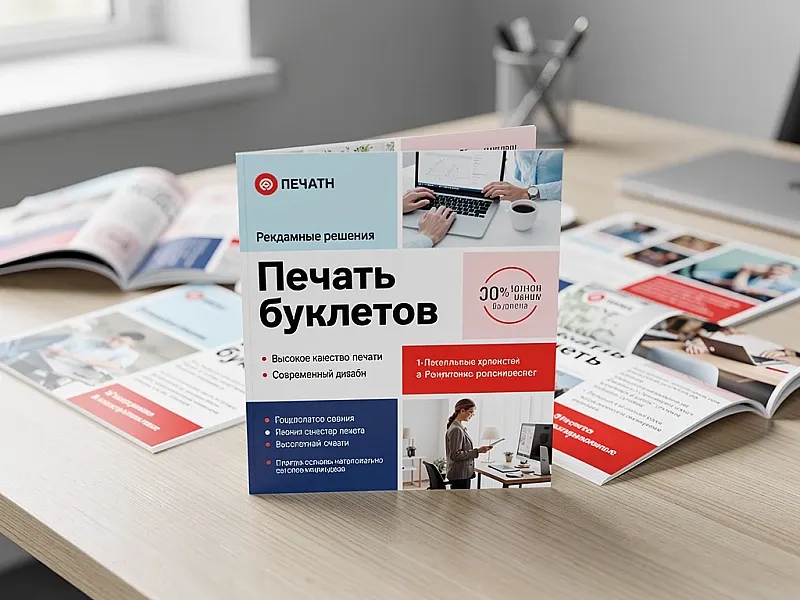 Печать буклетов дешево