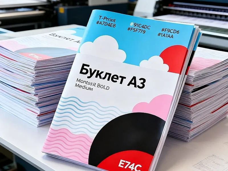 заказать Печать буклетов А3