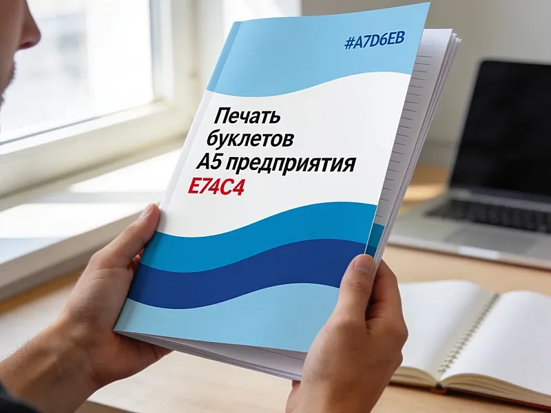 Печать буклетов А5 предприятия на заказ