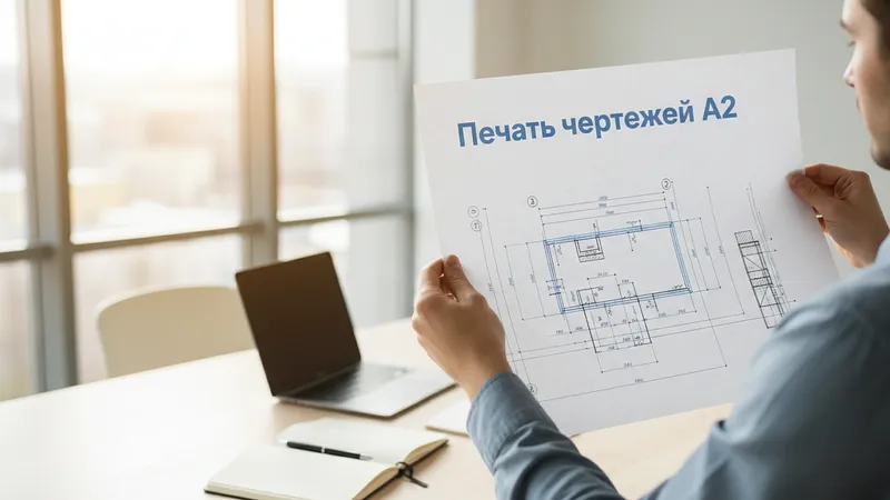 Печать чертежей А2 дешево