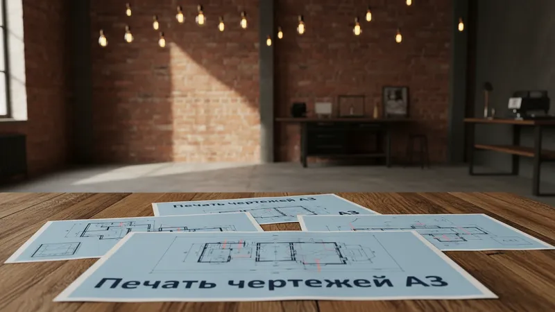 Печать чертежей А3 на заказ
