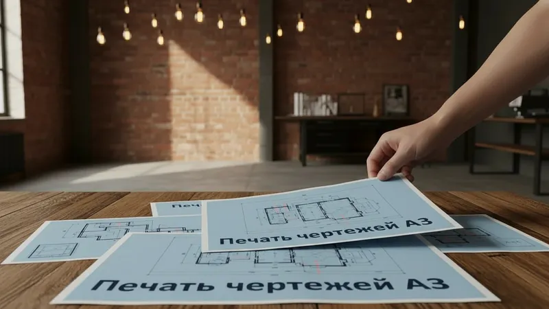 заказать Печать чертежей А3