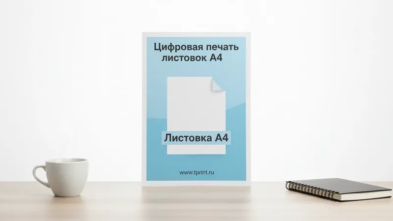 Цифровая печать листовок А4 недорого