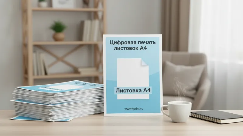 Цифровая печать листовок А4 дешево