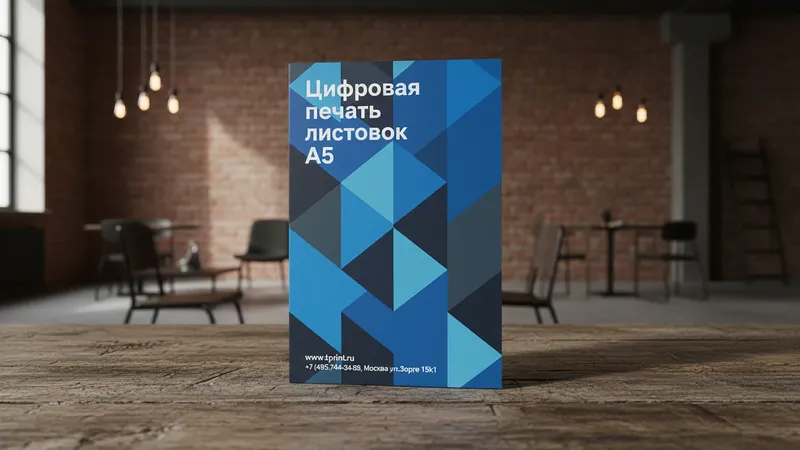 Цифровая печать листовок А5 дешево