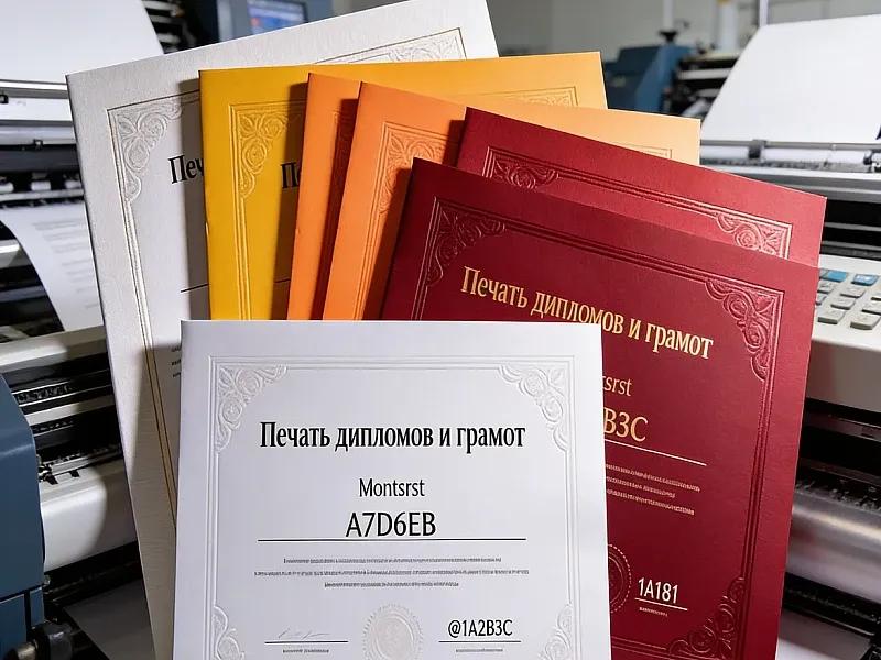 заказать Печать дипломов и грамот