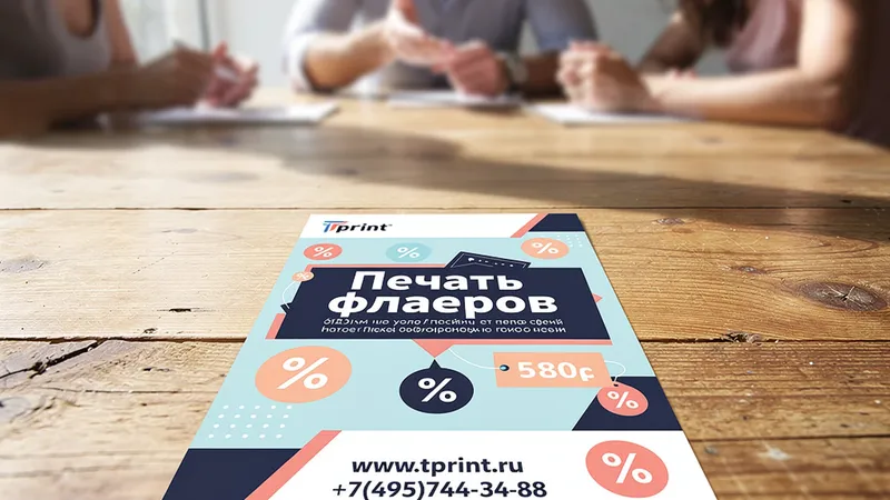 Печать флаеров недорого