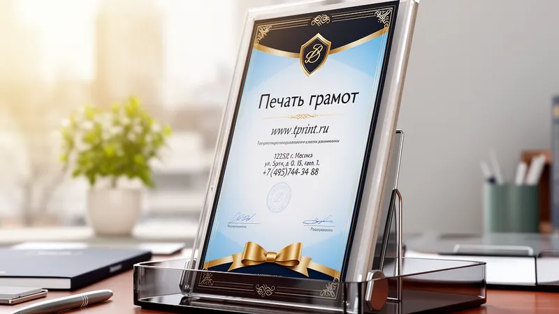 Печать грамот недорого