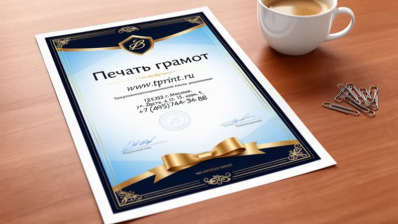 Печать грамот дешево