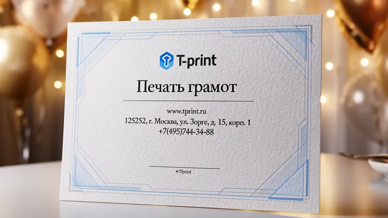 Печать грамот на заказ