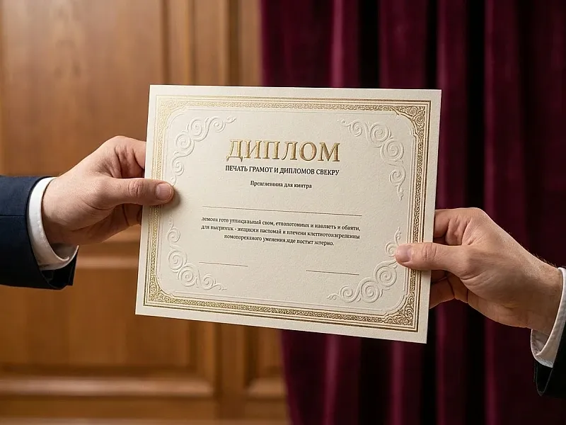 заказать Печать грамот и дипломов свекру
