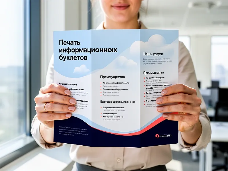 Печать информационных буклетов на заказ