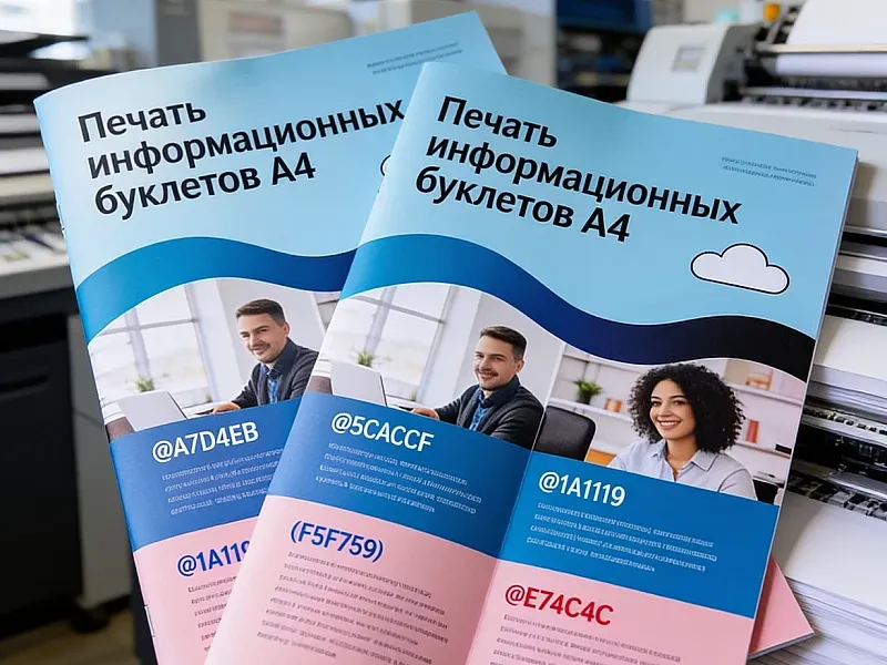 заказать Печать информационных буклетов А4