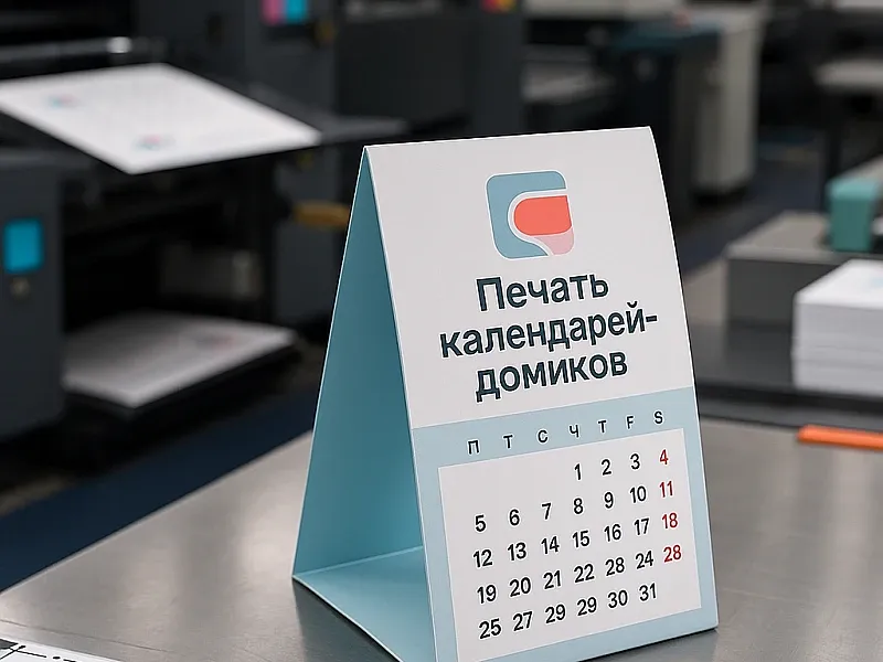 Печать календарей-домиков на заказ