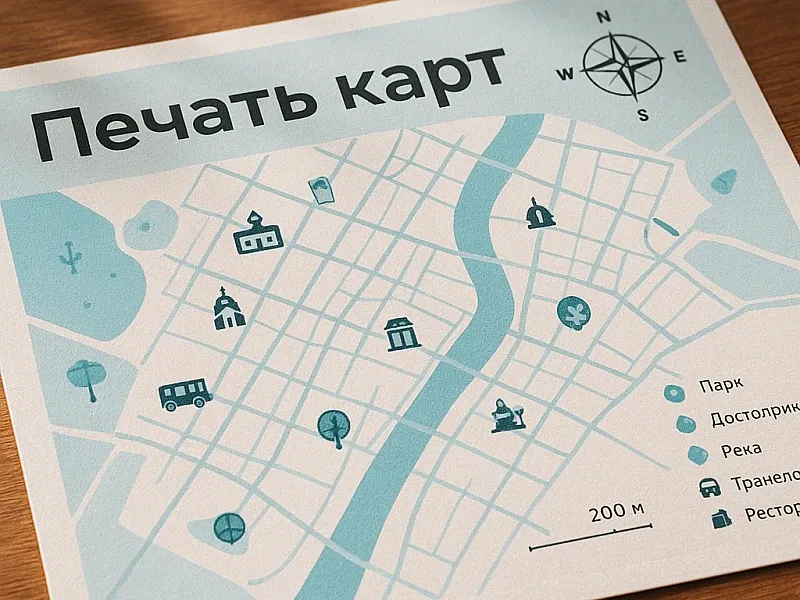 Печать карт недорого