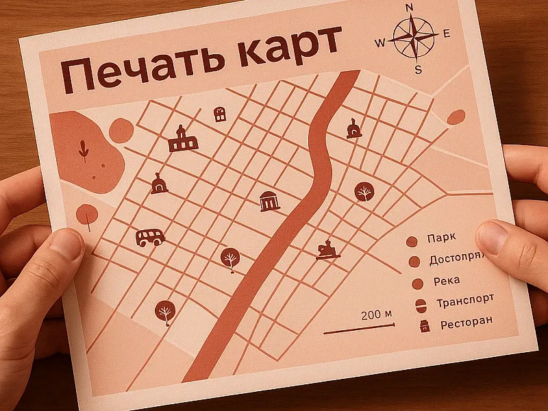 Печать карт на заказ