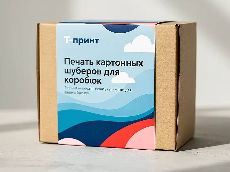 Печать картонных шуберов для коробок недорого