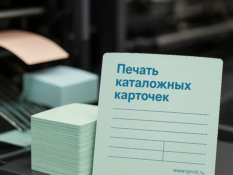 заказать Печать каталожных карточек