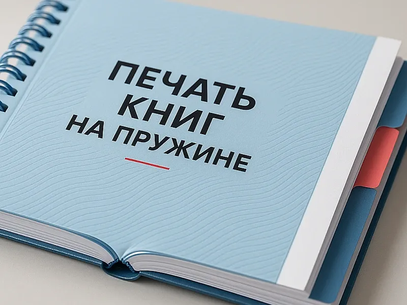 заказать Печать книг на пружине