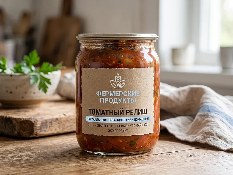 Печать крафтовых этикеток на заказ