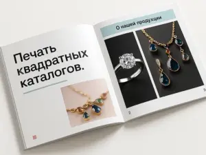 Печать квадратных каталогов в Москве