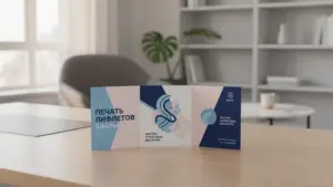 Печать лифлетов 3 фальца в Москве