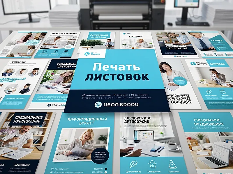 Печать листовок недорого