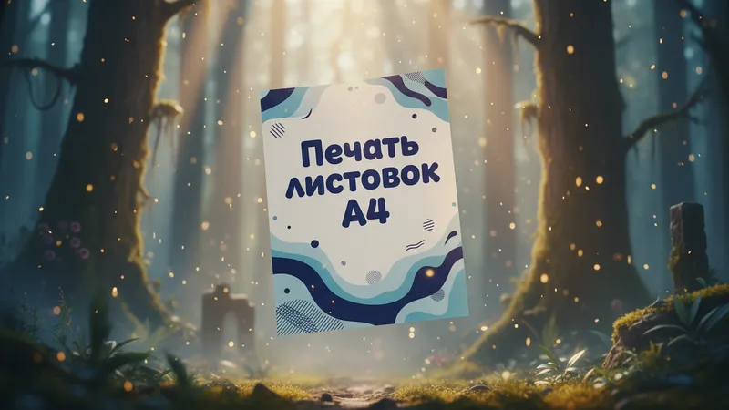 заказать Печать листовок А4