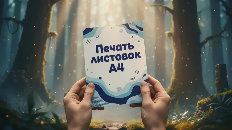 Печать листовок А4 в tprint