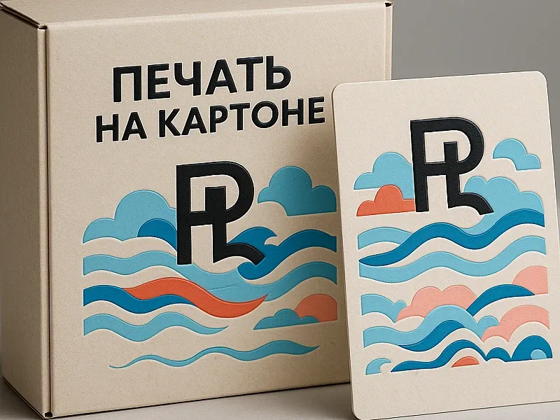 Печать на картоне недорого