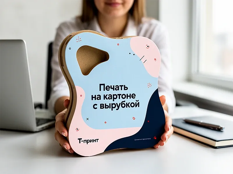 Печать на картоне с вырубкой на заказ