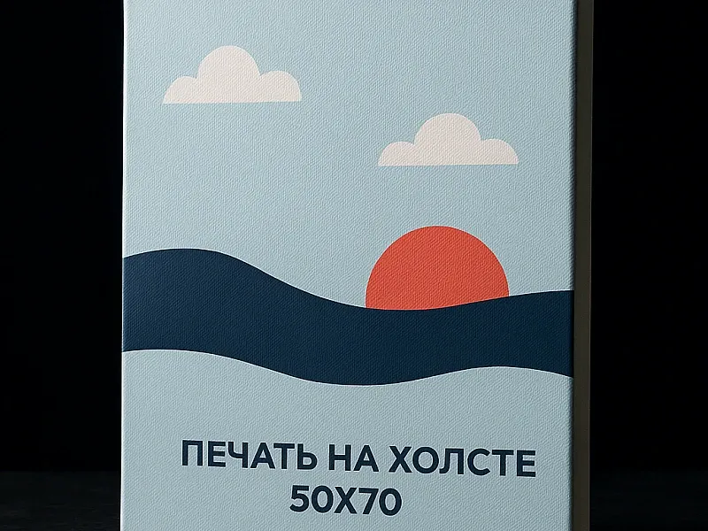 Печать на холсте 50х70 дешево