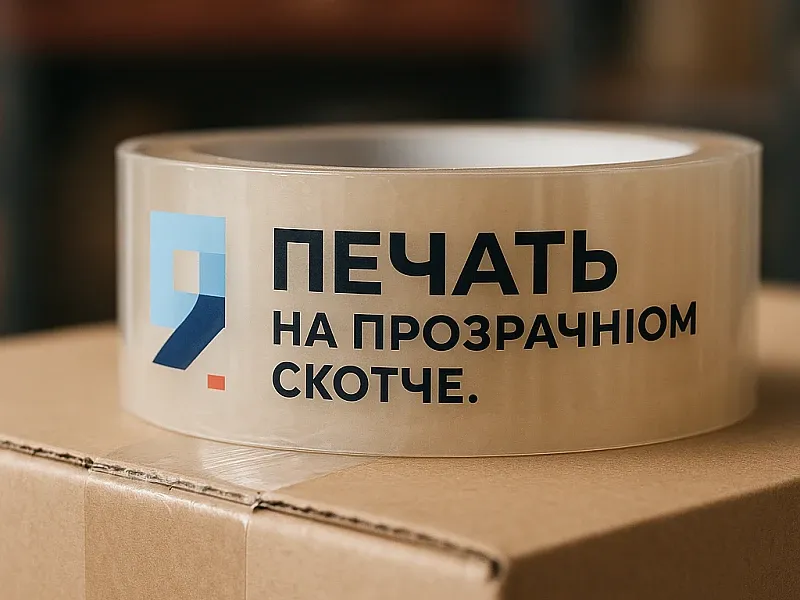 заказать Печать на прозрачном скотче