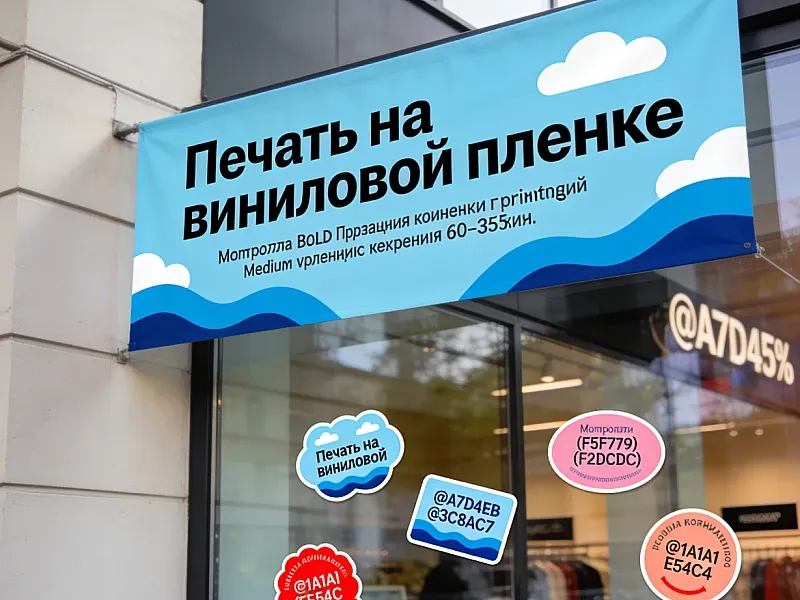 Печать на виниловой пленке на заказ