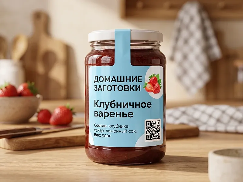 заказать Печать наклеек на банки с заготовками