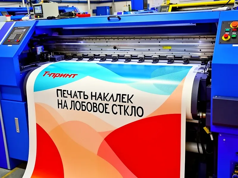 Печать наклеек на лобовое стекло автомобиля на заказ